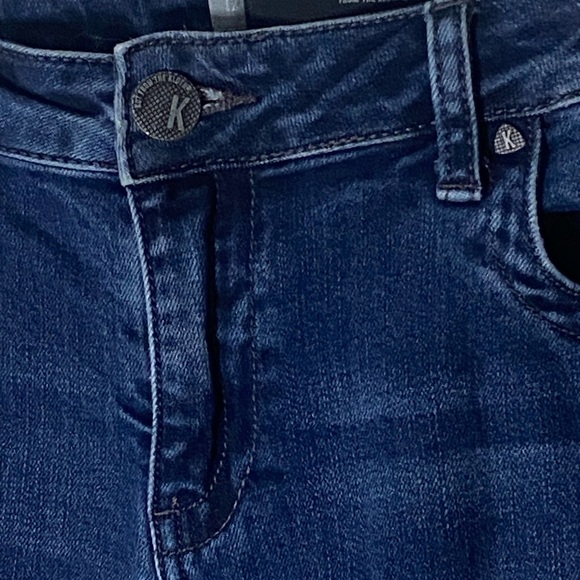 KUT from the Kloth Size 12 Dark Wash Straight Leg Jeans Mid Rise Stretch - Picture 3 of 10